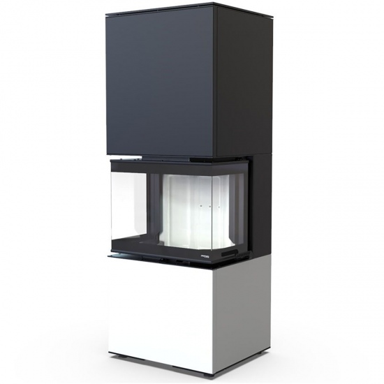 DEFRO HOME INTRA XSM C VER. COMPACT 1 - wkład kominkowy 8 kW - kominek trójstronny DEFRO INTRA XSM C VER. COMPACT 1